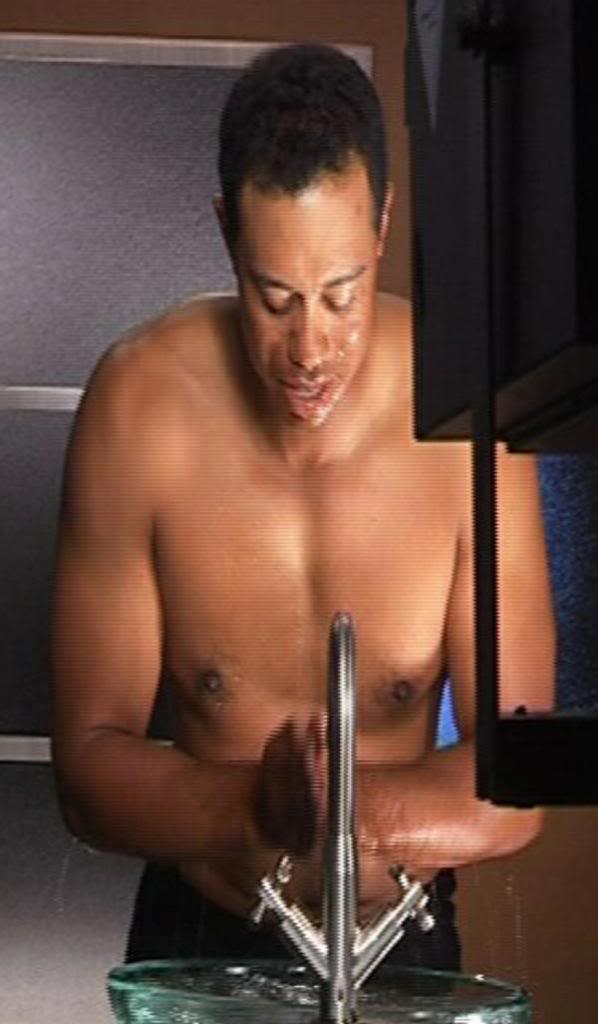 Tiger Woods Shirtless