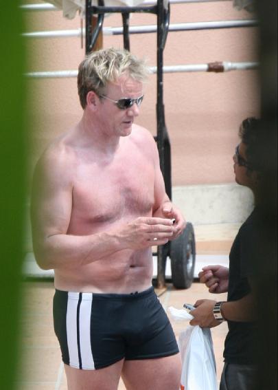 Gordon Ramsay Shirtless And Bulge - Chances are, you've seen Gordo...