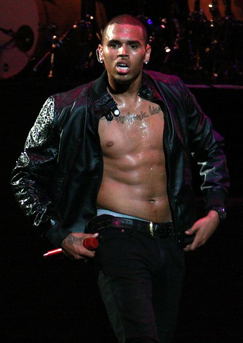 Chris Brown Shirtless