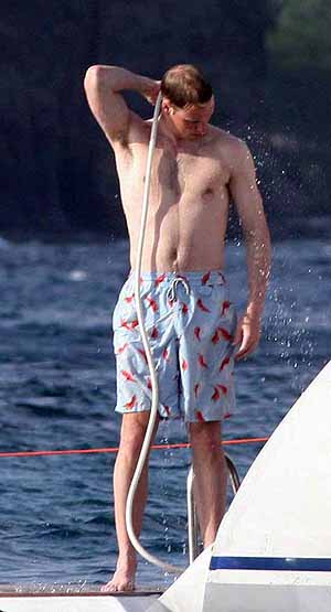 Prince William Shirtless