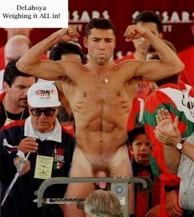Oscar De La Hoya Naked Weigh In 90