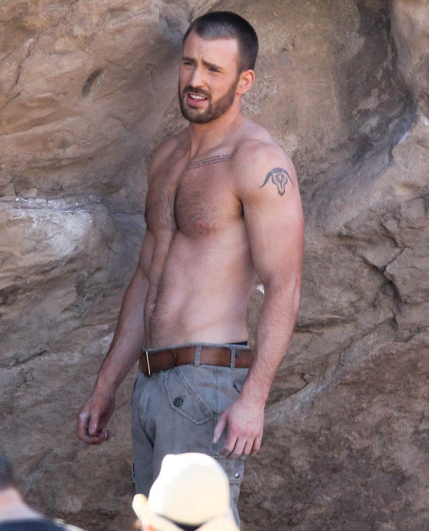 Chris Evans Shirtless