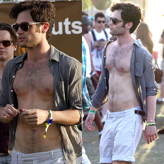 Penn Badgley Hairy Chest