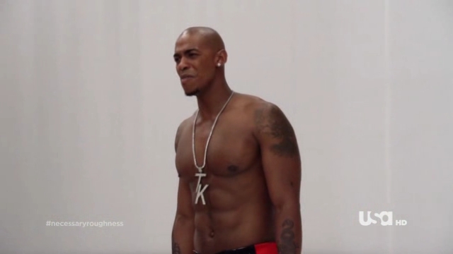 Mehcad Brooks Shirtless In Necessary Roughness