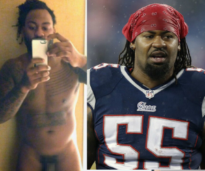 Naked Football Player Brandon Spikes