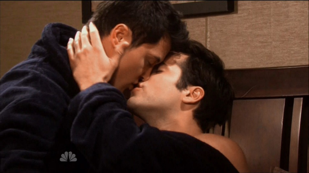freddie smith christopher sean shirtless gay days of our lives kiss