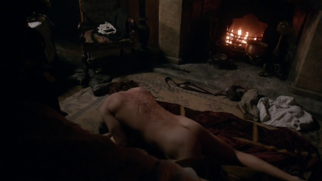 Sam Heughan gets naked on the Starz TV series 'Outlander'. 