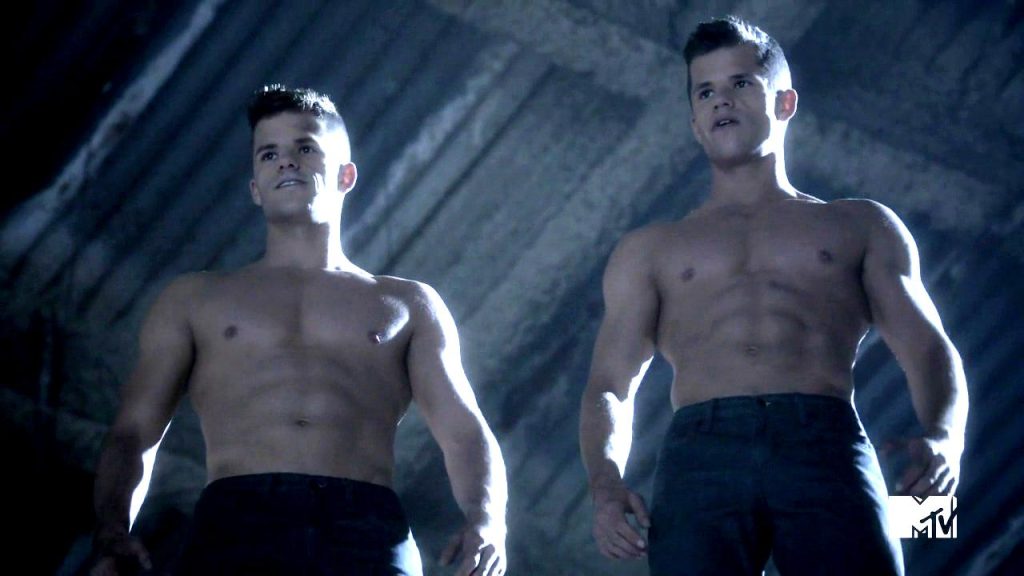 Max and Charlie Carver Shirtless