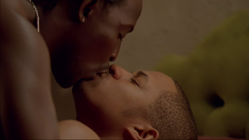 Him and Michael K. Williams make out while Ernest has no pants on. 