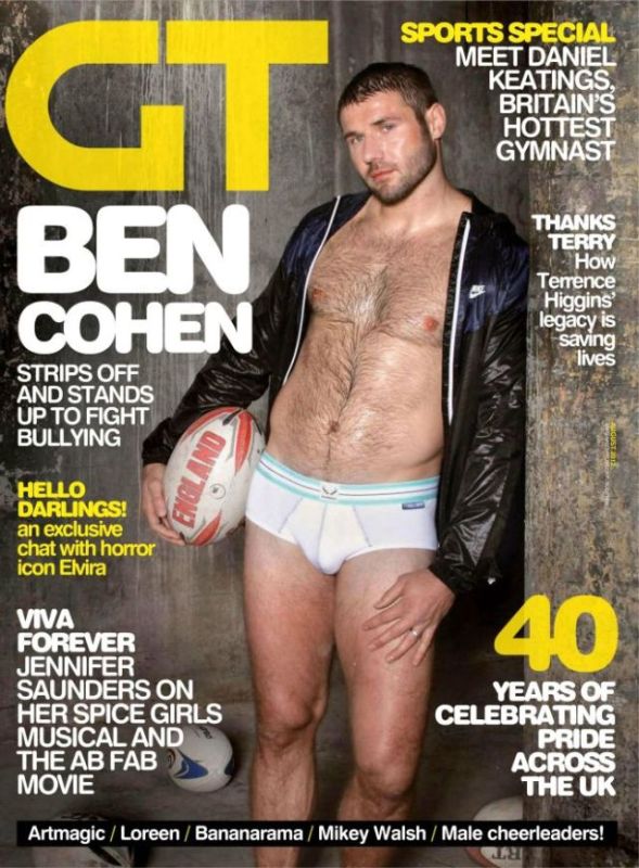 Ben Cohen On Cover of Gay Times