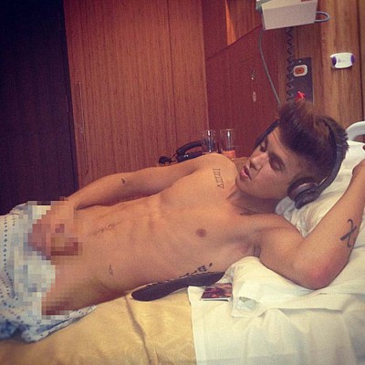 Justin Bieber Censored Pic